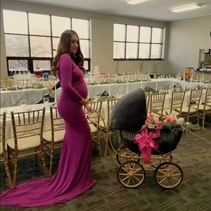 Long maternity dress